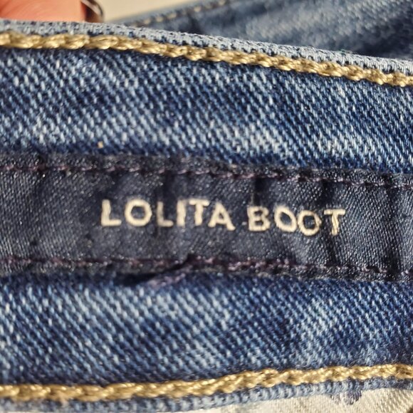 Lucky Brand Lolita Bootcut Sunset Blue 4/27 Candiani Premium Denim - Picture 8 of 16